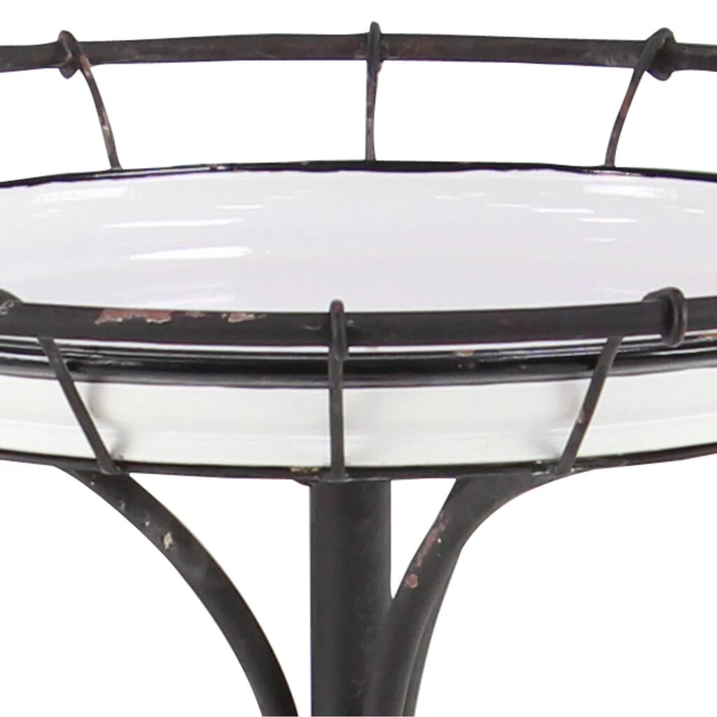 Budget π 29" Black Iron & Pine Farmhouse Accent Table by Ivory and Iris β¨ 4 Budget π 29" Black Iron & Pine Farmhouse Accent Table by Ivory and Iris β¨ - Image 4