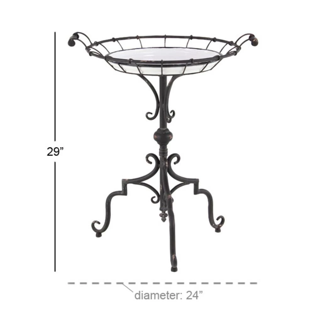 Budget π 29" Black Iron & Pine Farmhouse Accent Table by Ivory and Iris β¨ 5 Budget π 29" Black Iron & Pine Farmhouse Accent Table by Ivory and Iris β¨ - Image 5