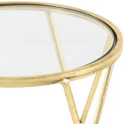 New 🔔 Set of 3 Gold Metal Contemporary Accent Table, 18", 20", 22" by Ivory and Iris 🛒 -Cheap Ivory and Iris Store D400226S 6
