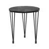 Discount 🌟 Black Wood Modern Accent Table, 22" x 20" x 20" by Ivory and Iris 😍
