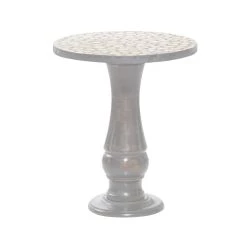 Brand new 😍 Black Rustic Mango Wood Accent Table, 21" x 18" by Ivory and Iris ⭐