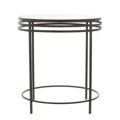Top 10 💯 Grey Metal Contemporary Accent Table 20" x 18" x 18" by Ivory and Iris 😍