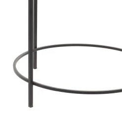 Top 10 💯 Grey Metal Contemporary Accent Table 20" x 18" x 18" by Ivory and Iris 😍 -Cheap Ivory and Iris Store D400250S 3