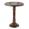 Buy 🎉 Brown Mango Wood Traditional Accent Table, 21" x 17" x 17" by Ivory and Iris 💯