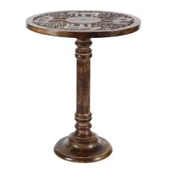 Buy π Brown Mango Wood Traditional Accent Table, 21" x 17" x 17" by Ivory and Iris π―