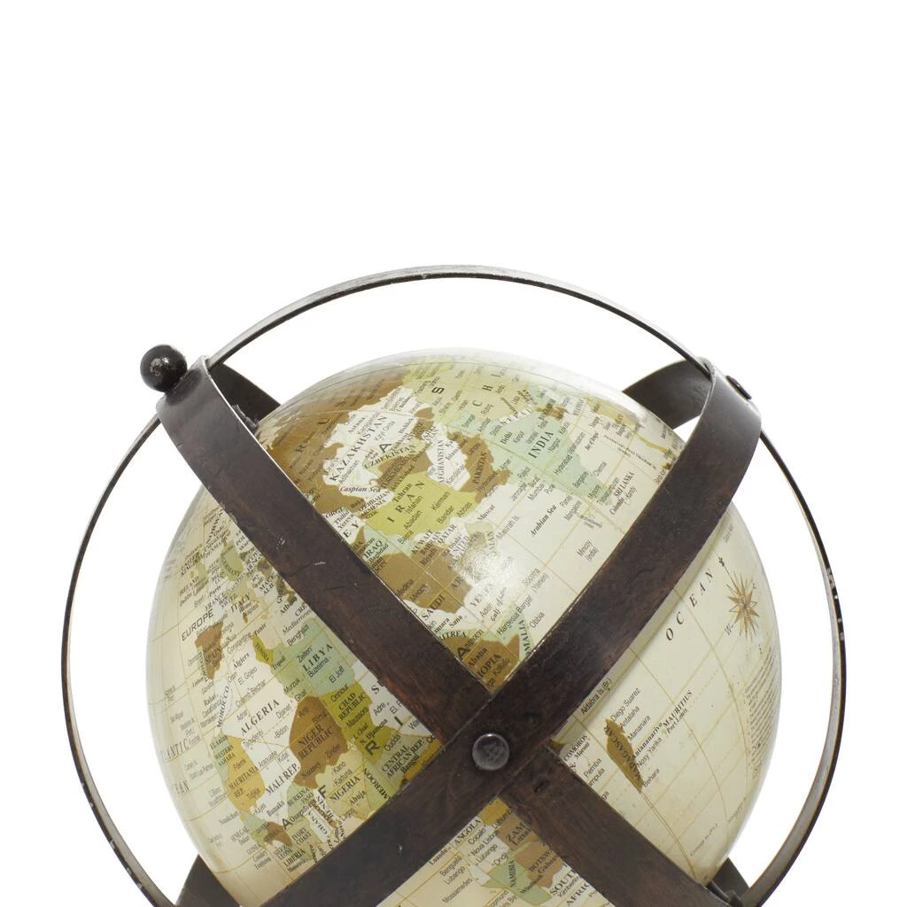 Budget β€οΈ 12" Brown Aluminum Industrial Globe by Ivory and Iris π 5 Budget β€οΈ 12" Brown Aluminum Industrial Globe by Ivory and Iris π - Image 5