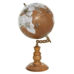 Best reviews of 🎉 15" Copper Wood Traditional Globe by Ivory and Iris 💯