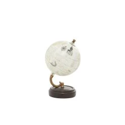 Best deal 🛒 Vintage Yellow Globe with Iron & Wood Base by Ivory and Iris ✔️ -Cheap Ivory and Iris Store D400306S 3