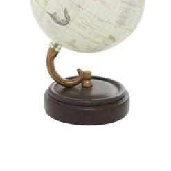 Best deal 🛒 Vintage Yellow Globe with Iron & Wood Base by Ivory and Iris ✔️ -Cheap Ivory and Iris Store D400306S 4