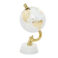 Best Sale π 10" Gold Stoneware Coastal Globe by Ivory and Iris π 10 Best Sale π 10" Gold Stoneware Coastal Globe by Ivory and Iris π -Cheap Ivory and Iris Store D400309S 3
