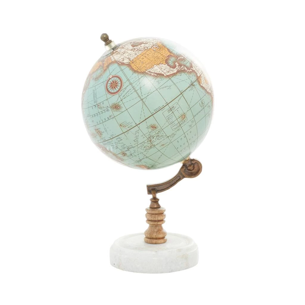 Brand new β 11" Aquamarine Marble & Wood Contemporary Globe by Ivory and Iris π 3 Brand new β 11" Aquamarine Marble & Wood Contemporary Globe by Ivory and Iris π - Image 3