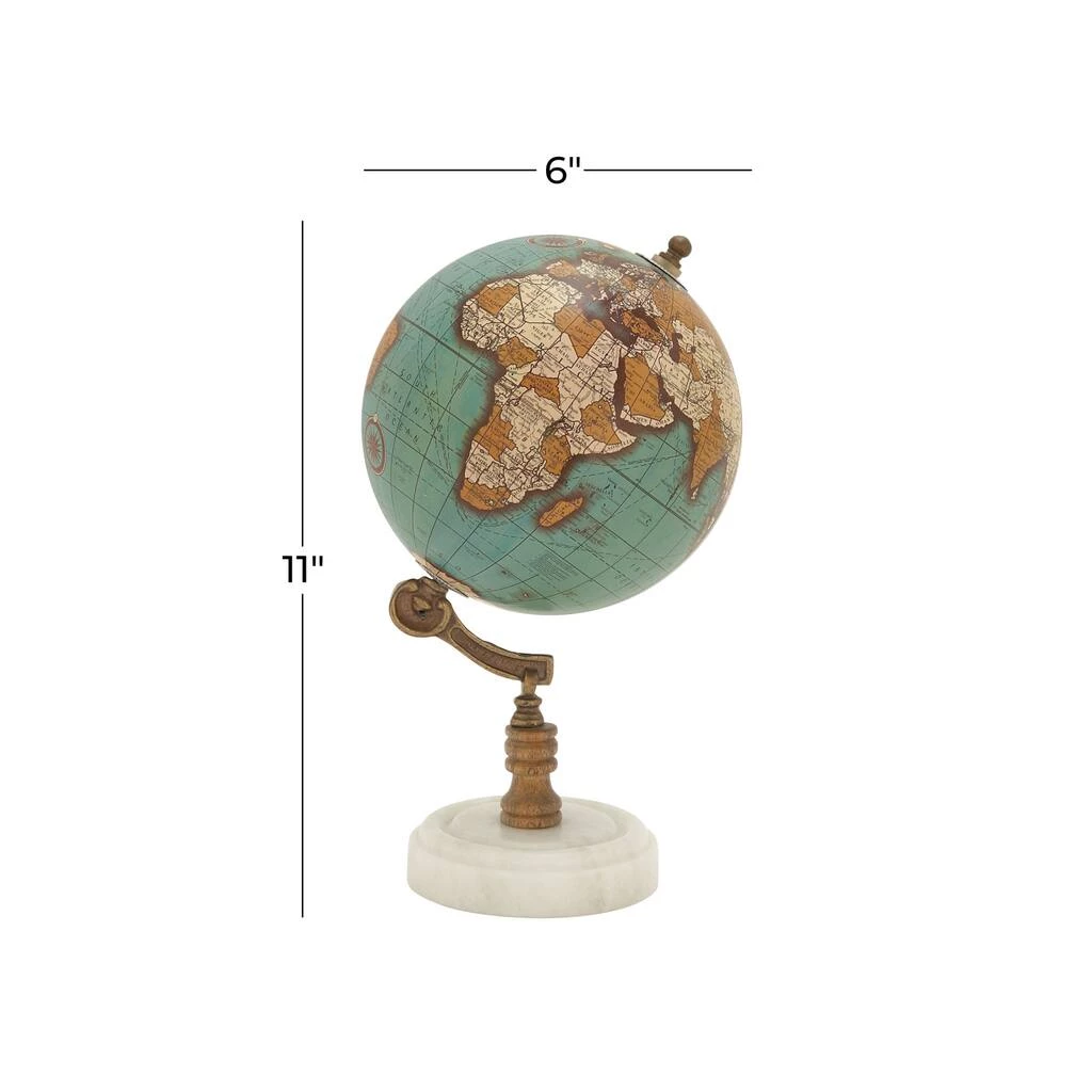 Brand new β 11" Aquamarine Marble & Wood Contemporary Globe by Ivory and Iris π 5 Brand new β 11" Aquamarine Marble & Wood Contemporary Globe by Ivory and Iris π - Image 5