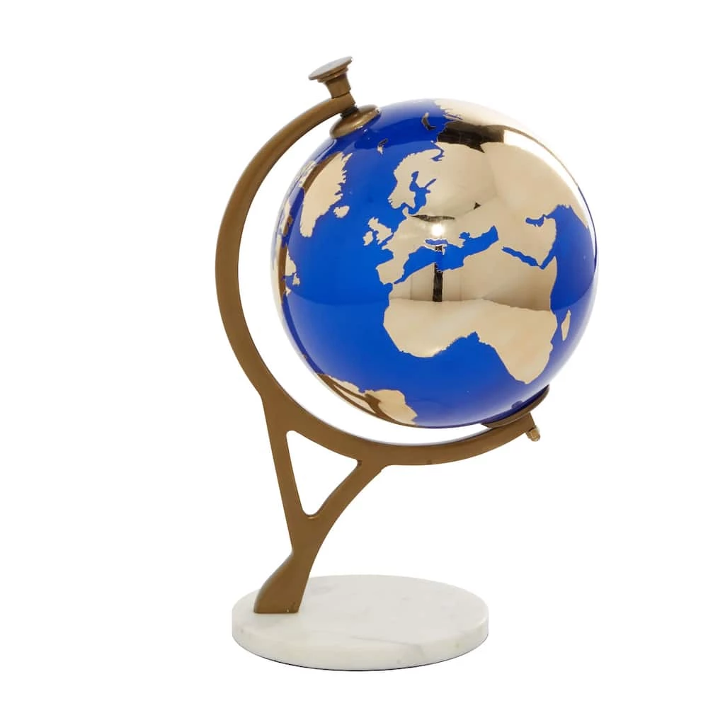 Best Sale π€© 13" Blue Ceramic Modern Globe by Ivory and Iris π 1 Best Sale π€© 13" Blue Ceramic Modern Globe by Ivory and Iris π