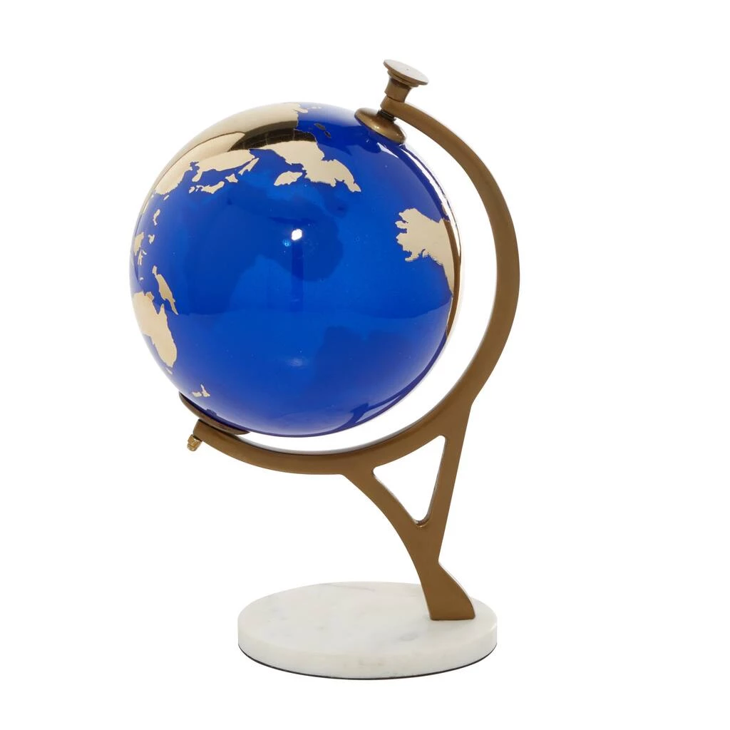 Best Sale π€© 13" Blue Ceramic Modern Globe by Ivory and Iris π 2 Best Sale π€© 13" Blue Ceramic Modern Globe by Ivory and Iris π - Image 2