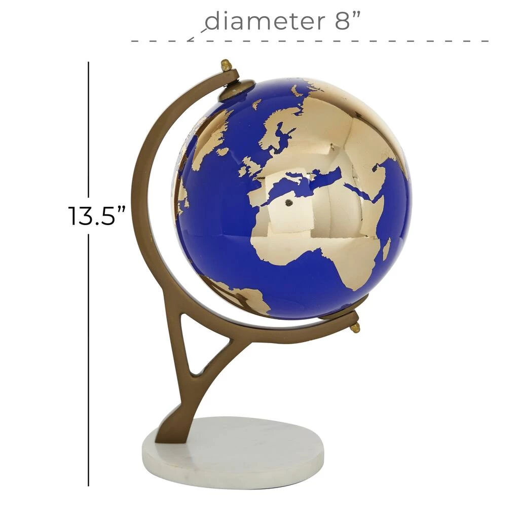 Best Sale π€© 13" Blue Ceramic Modern Globe by Ivory and Iris π 7 Best Sale π€© 13" Blue Ceramic Modern Globe by Ivory and Iris π - Image 7