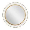 Wholesale 🛒 32" Brown Wood Contemporary Round Wall Mirror by Ivory and Iris ✔️