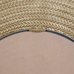 Best deal 😍 36" Gold Metal Contemporary Wall Mirror by Ivory and Iris ✔️ -Cheap Ivory and Iris Store D400387S 5