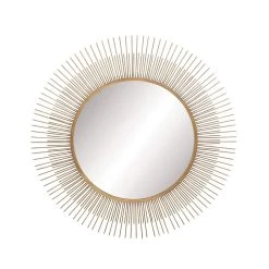 Brand new π 36" Gold Modern Metal Wall Mirror by Ivory and Iris π