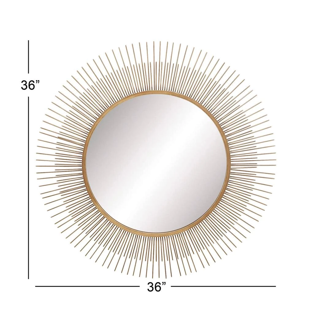 Brand new π 36" Gold Modern Metal Wall Mirror by Ivory and Iris π 5 Brand new π 36" Gold Modern Metal Wall Mirror by Ivory and Iris π - Image 5