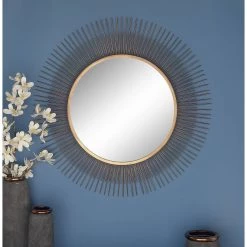 Brand new π 36" Gold Modern Metal Wall Mirror by Ivory and Iris π 11 Brand new π 36" Gold Modern Metal Wall Mirror by Ivory and Iris π -Cheap Ivory and Iris Store D400396S 6