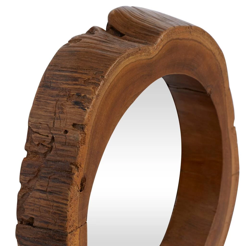 Best Sale π― 13" Brown Teak Wood Rustic Wall Mirror, 4ct. by Ivory and Iris π 3 Best Sale π― 13" Brown Teak Wood Rustic Wall Mirror, 4ct. by Ivory and Iris π - Image 3