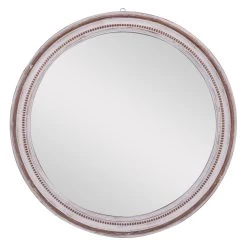 Best reviews of π 37" White Coastal Style Wood Wall Mirror by Ivory and Iris π