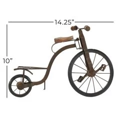 Best Sale 𧨠14" Brown Metal Vintage Bicycle by Ivory and Iris π 14 Best Sale 𧨠14" Brown Metal Vintage Bicycle by Ivory and Iris π -Cheap Ivory and Iris Store D400438S 7