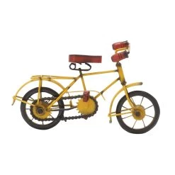 Best deal ✨ 11" Yellow Metal Vintage Bicycle by Ivory and Iris ❤️