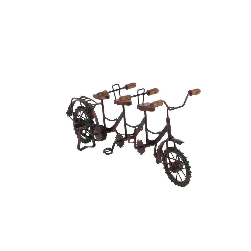 Best Sale ✨ 20" Brown Metal Vintage Bicycle Sculpture by Ivory and Iris 🔥 5 Best Sale ✨ 20" Brown Metal Vintage Bicycle Sculpture by Ivory and Iris 🔥 - Image 5