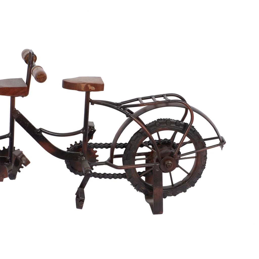 Best Sale ✨ 20" Brown Metal Vintage Bicycle Sculpture by Ivory and Iris 🔥 7 Best Sale ✨ 20" Brown Metal Vintage Bicycle Sculpture by Ivory and Iris 🔥 - Image 7