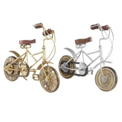 Best Pirce 🤩 Gold and Silver Metal Vintage Bicycle Sculpture Set by Ivory and Iris 🌟