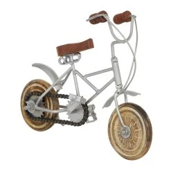 Best Pirce 🤩 Gold and Silver Metal Vintage Bicycle Sculpture Set by Ivory and Iris 🌟 -Cheap Ivory and Iris Store D400461S 3
