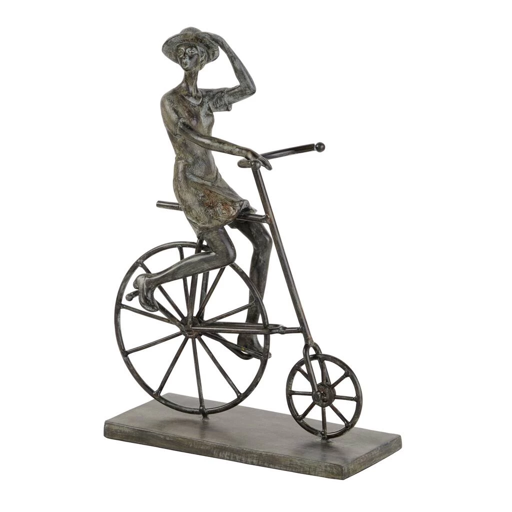 Best Sale π 13" Bronze Polystone Traditional Bicycle Sculpture by Ivory and Iris π 2 Best Sale π 13" Bronze Polystone Traditional Bicycle Sculpture by Ivory and Iris π - Image 2