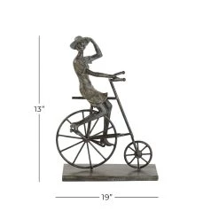 Best Sale π 13" Bronze Polystone Traditional Bicycle Sculpture by Ivory and Iris π 10 Best Sale π 13" Bronze Polystone Traditional Bicycle Sculpture by Ivory and Iris π -Cheap Ivory and Iris Store D400462S 5