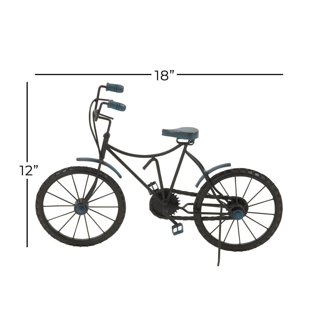 Brand new β¨ 18" Blue Metal and Wood Vintage Bicycle Sculpture by Ivory and Iris π 10 Brand new β¨ 18" Blue Metal and Wood Vintage Bicycle Sculpture by Ivory and Iris π - Image 10