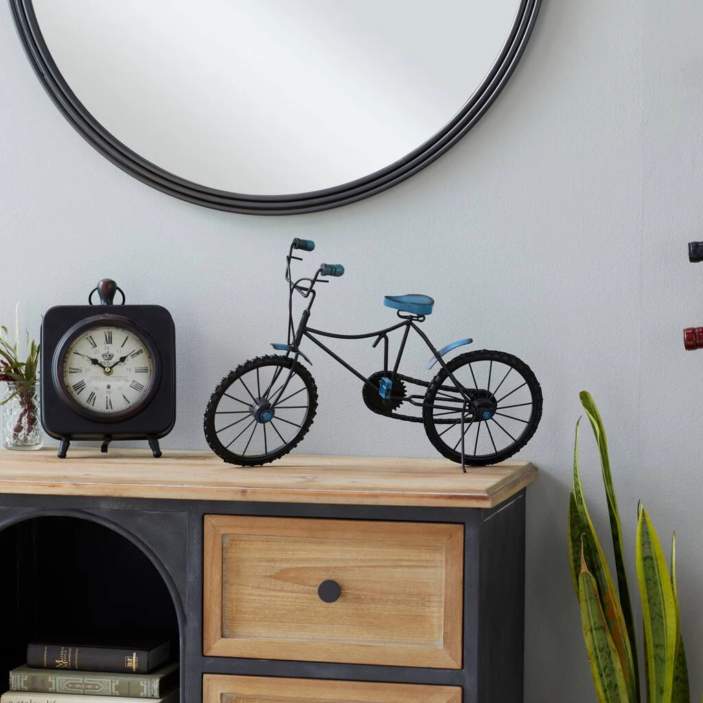 Brand new β¨ 18" Blue Metal and Wood Vintage Bicycle Sculpture by Ivory and Iris π 11 Brand new β¨ 18" Blue Metal and Wood Vintage Bicycle Sculpture by Ivory and Iris π - Image 11