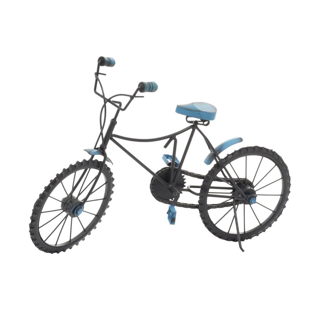 Brand new β¨ 18" Blue Metal and Wood Vintage Bicycle Sculpture by Ivory and Iris π 3 Brand new β¨ 18" Blue Metal and Wood Vintage Bicycle Sculpture by Ivory and Iris π - Image 3
