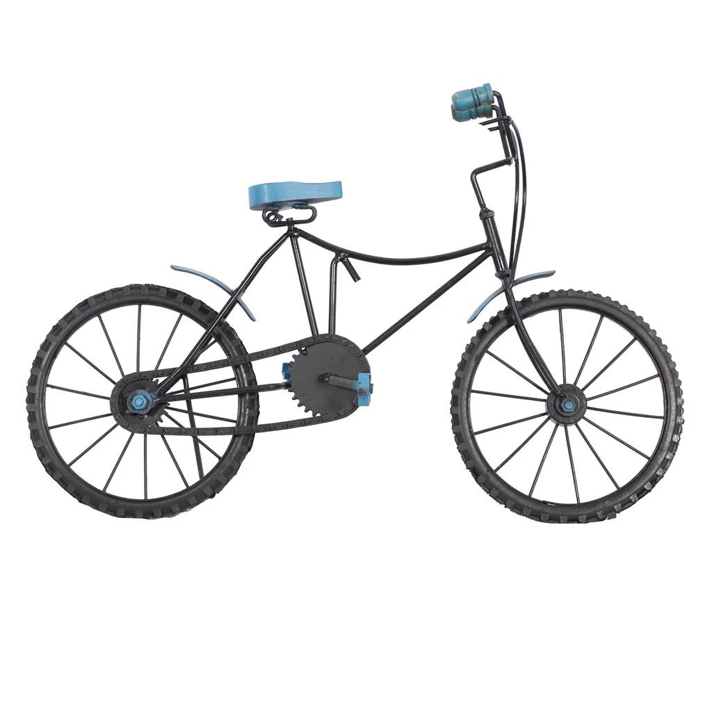 Brand new β¨ 18" Blue Metal and Wood Vintage Bicycle Sculpture by Ivory and Iris π 9 Brand new β¨ 18" Blue Metal and Wood Vintage Bicycle Sculpture by Ivory and Iris π - Image 9