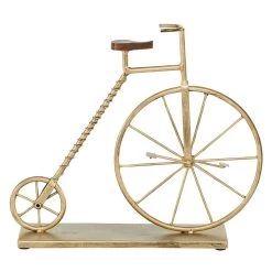 Best deal 🎉 17" Gold Metal Traditional Bicycle Sculpture by Ivory and Iris 👏