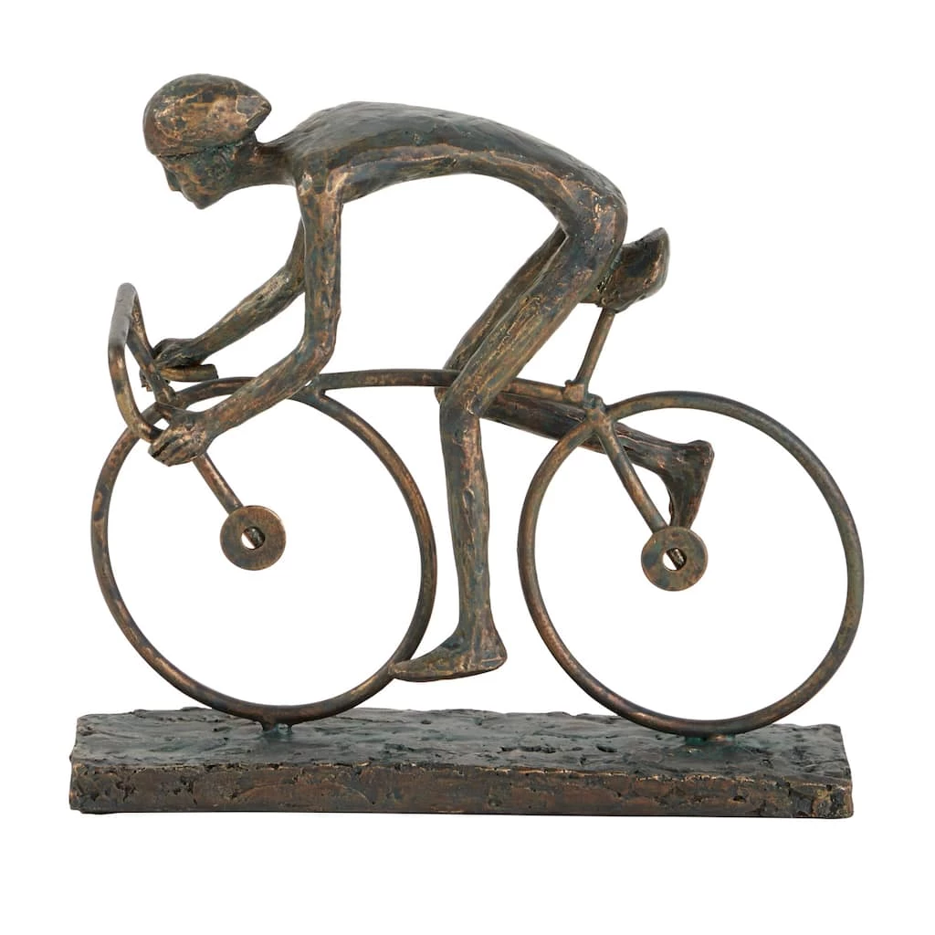 Best Sale π 9" Contemporary Bronze Polystone Stylized Cyclist Sculpture by Ivory and Iris β¨ 1 Best Sale π 9" Contemporary Bronze Polystone Stylized Cyclist Sculpture by Ivory and Iris β¨