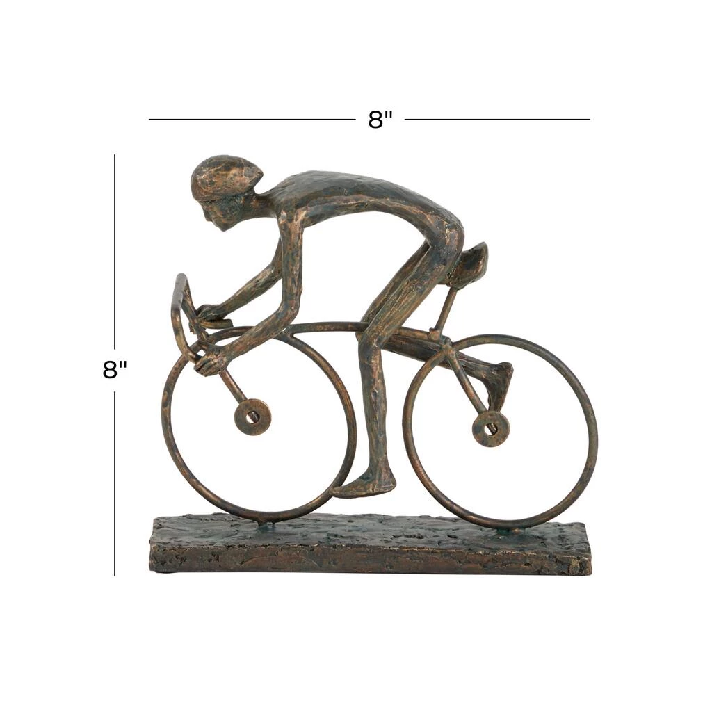 Best Sale π 9" Contemporary Bronze Polystone Stylized Cyclist Sculpture by Ivory and Iris β¨ 5 Best Sale π 9" Contemporary Bronze Polystone Stylized Cyclist Sculpture by Ivory and Iris β¨ - Image 5