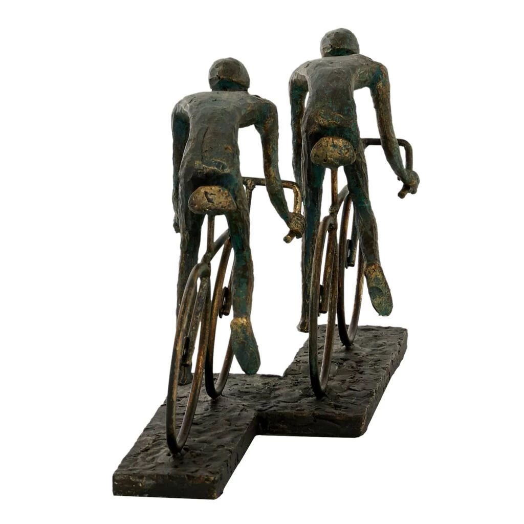 Best Sale π 16" Bronze Polystone Cyclists Sculpture by Ivory and Iris π― 5 Best Sale π 16" Bronze Polystone Cyclists Sculpture by Ivory and Iris π― - Image 5