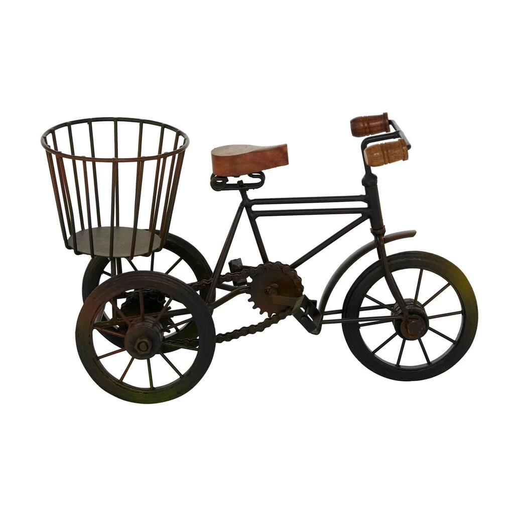 Best Sale ✔️ 12" Vintage Brown Metal & Wood Tricycle Sculpture by Ivory and Iris ✔️ 7 Best Sale ✔️ 12" Vintage Brown Metal & Wood Tricycle Sculpture by Ivory and Iris ✔️ - Image 7