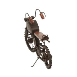 Best reviews of 😉 16" Black Metal Traditional Motorcycle Sculpture by Ivory and Iris 👍 -Cheap Ivory and Iris Store D400481S 6