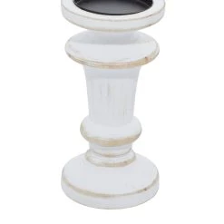 Promo 🎁 White Wood Farmhouse Candle Holder Set by Ivory and Iris ❤️ -Cheap Ivory and Iris Store D400493S 5