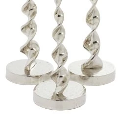 Best deal ✔️ Silver Aluminum Candle Holder Set by Ivory and Iris ✨ -Cheap Ivory and Iris Store D400495S 4