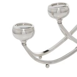 Best reviews of ❤️ Silver Stainless Steel Candlestick Holders, 15x28x5" by Ivory and Iris 😍 -Cheap Ivory and Iris Store D400500S 5