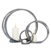 Buy 💯 14" Silver Ceramic Glam Candlestick Holder Set by Ivory and Iris 😉