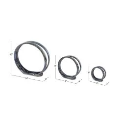 Buy 💯 14" Silver Ceramic Glam Candlestick Holder Set by Ivory and Iris 😉 -Cheap Ivory and Iris Store D400502S 9