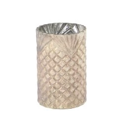 Wholesale ✨ Set of 3 Beige Glass Vintage Candle Holder, 7", 10", 13" by Ivory and Iris 🔥 -Cheap Ivory and Iris Store D400504S 5